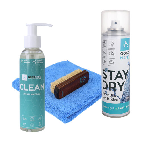 GoGoNano shoe protector kit Stay Dry with Eco Cleaner