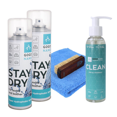 Kit Contents: Nano Coating Spray Stay Dry with Eco Cleaner