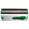 Green aluminium flat mop head with Velcro fastening