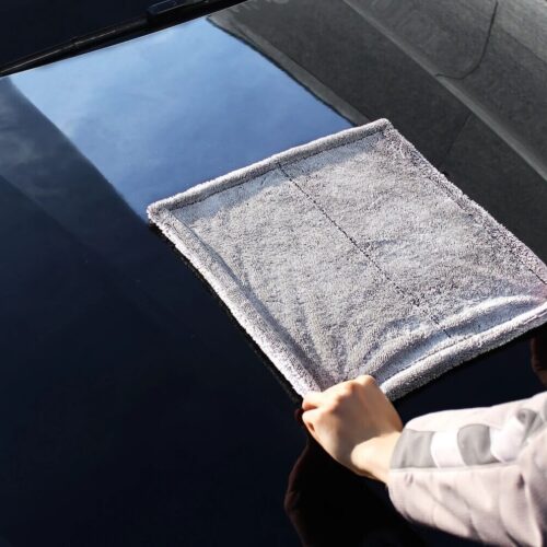 Microfiber water magnet car drying towel grey