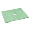 Reusable microfiber floor cleaning cloth with opening