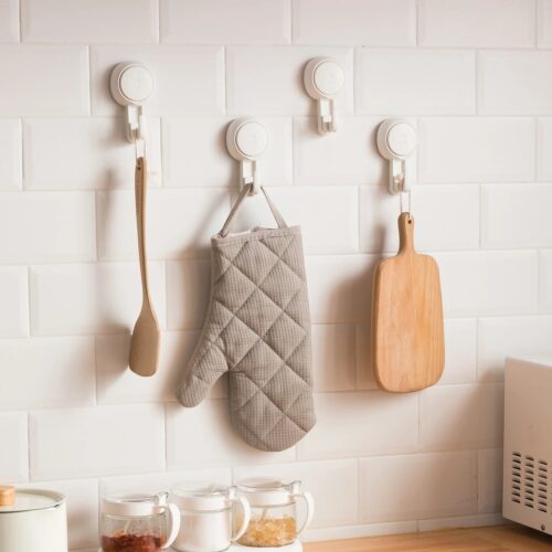 Suction hangers for kitchen set of 5